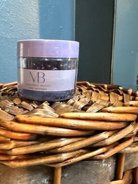 Meaningful Beauty lavender and clear skincare jar